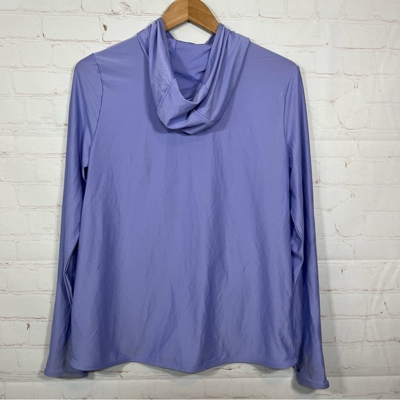 GERRY Full Zip Hoodie Jacket Womens Medium Purple Active Stretch Thumb Holes - Picture 9 of 10